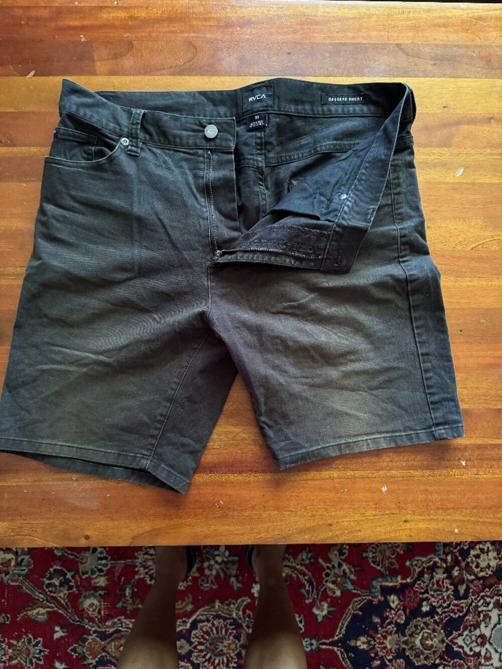 RVCA Daggers Shorts Men's Size 33 Black Casual Skate Surf
